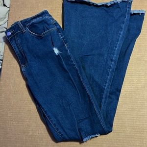 High waisted flare jeans
